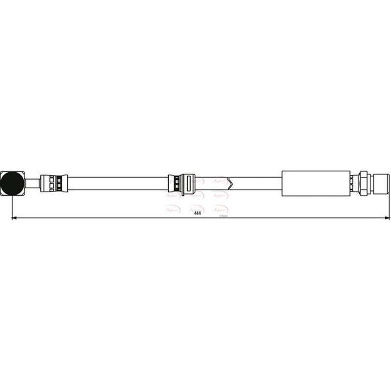 Apec Brake Hydraulic Hose Line Front HOS3807
