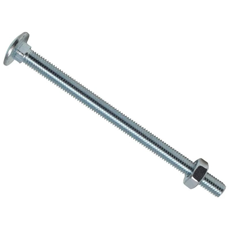 METALMATE® Cup Square Hex Bolt & Nut ZP M10 x 200mm Box 5 - MEMCSX10200