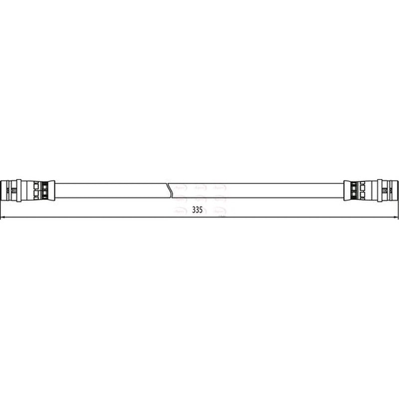 Apec Brake Hydraulic Hose Line Rear HOS4097