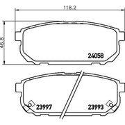 DON Rear Brake Pad Set PCP1315