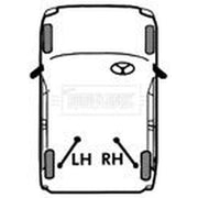 Borg & Beck Handbrake Cable Right Rear BKB6015