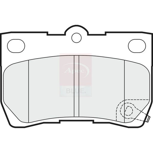 Apec Rear Brake Pad Set PD3335