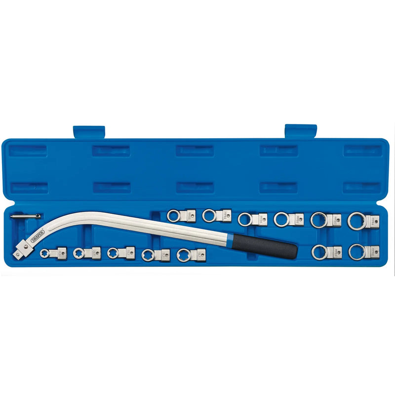 Draper Belt Tensioner Wrench Set 15 Piece with Interchangeable Heads