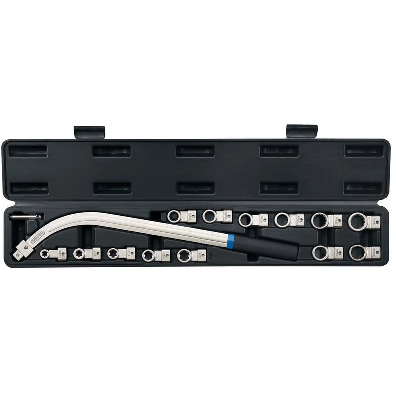 Draper Belt Tensioner Wrench Set 15 Piece with Interchangeable Heads