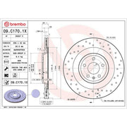 Brembo Xtra 2 x / Rear Brake Discs 09.C170.1X