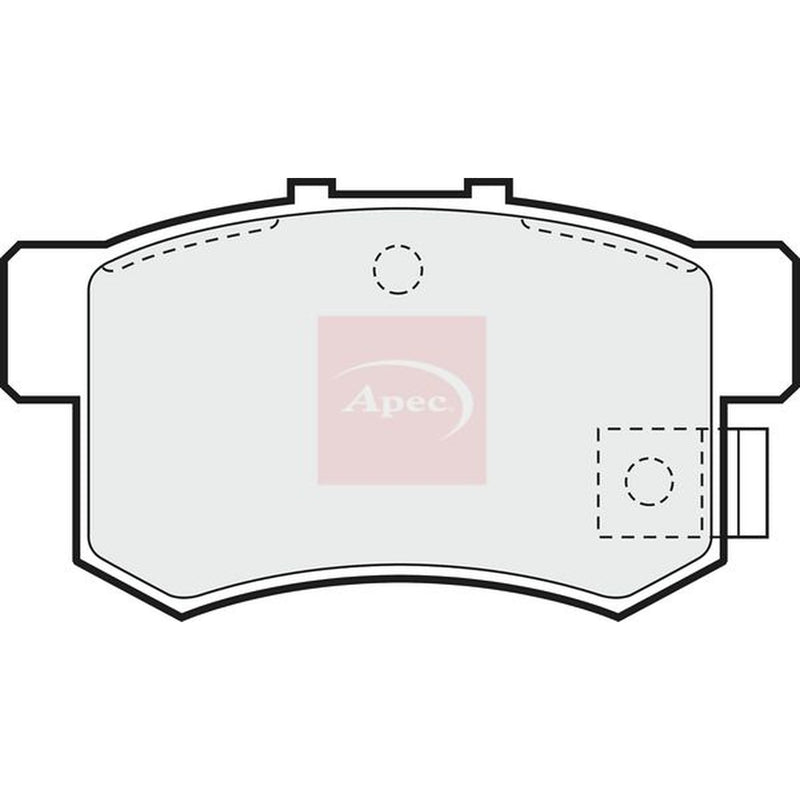 Apec Rear Brake Pad Set PAD680