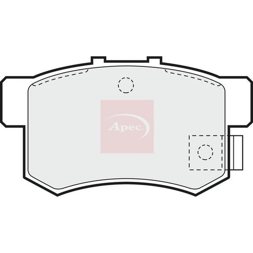 Apec Rear Brake Pad Set PAD680
