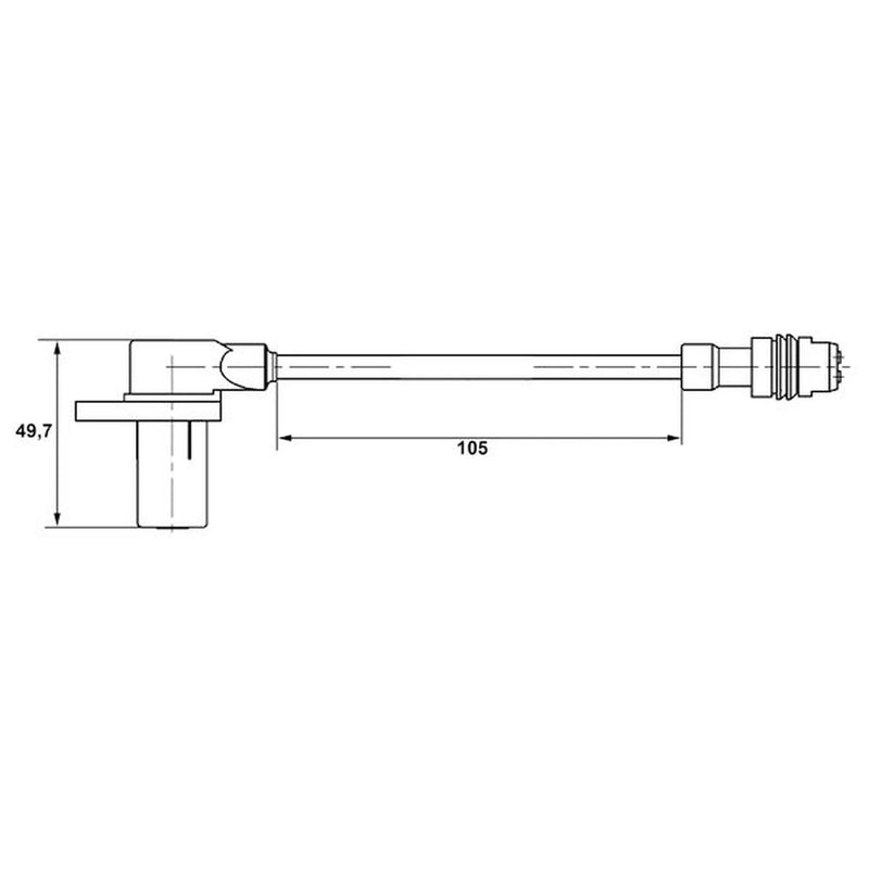 Bosch ABS Wheel Speed Sensor Rear 0 265 006 344