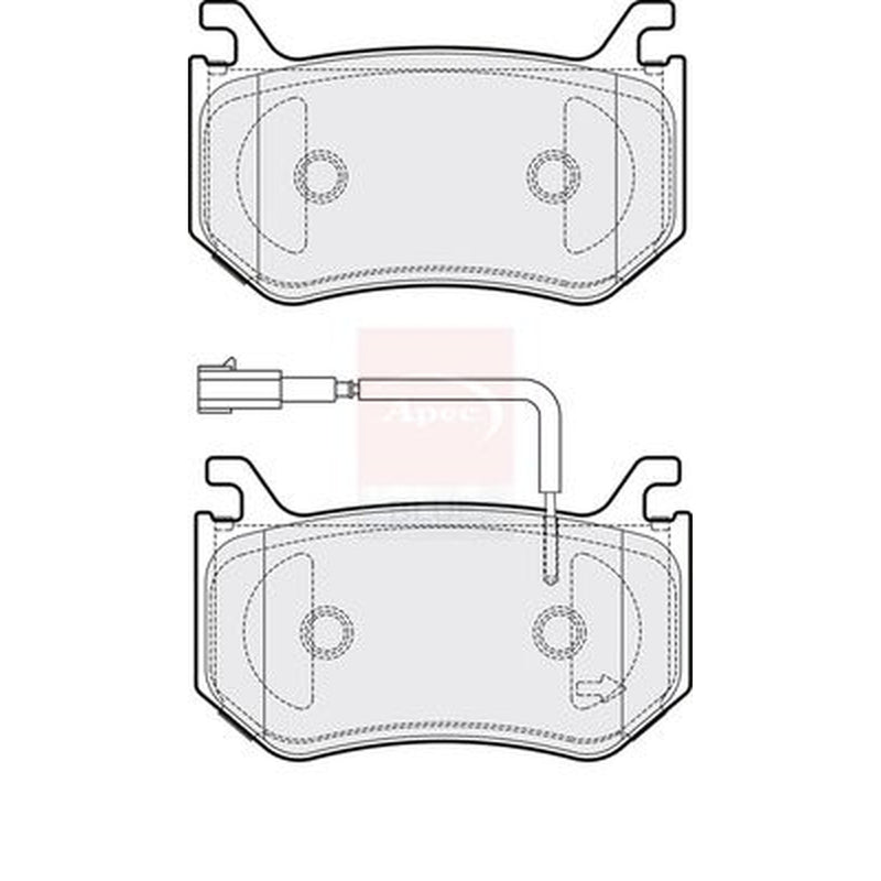 Apec Rear Brake Pad Set PD3888