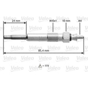Valeo Diesel Engine Glow Plug 345105