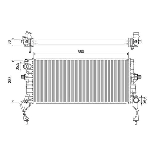 Valeo Engine Radiator 701310