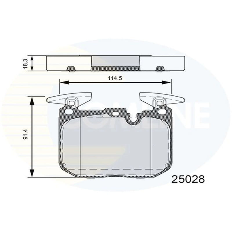 Comline 4 x Front Brake Pad Set CBP06110