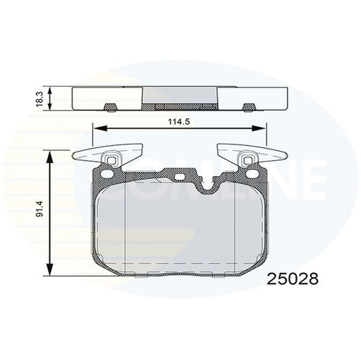 Comline 4 x Front Brake Pad Set CBP06110