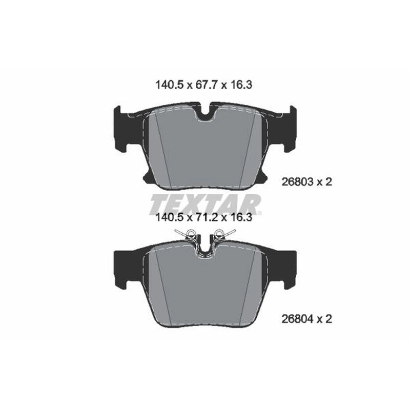 Textar Rear Brake Pad Set 2680301