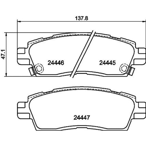 Mintex Rear Brake Pad Set MDB2219