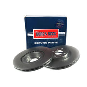 Borg & Beck 2 x Vented Front Brake Discs BBD4056