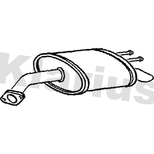 Klarius Box With Tail Pipe Rear HY97J