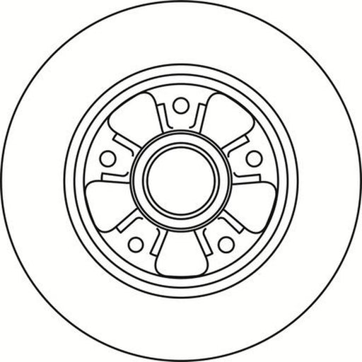 Abtex 2 x Solid Rear Brake Discs BD1774HS