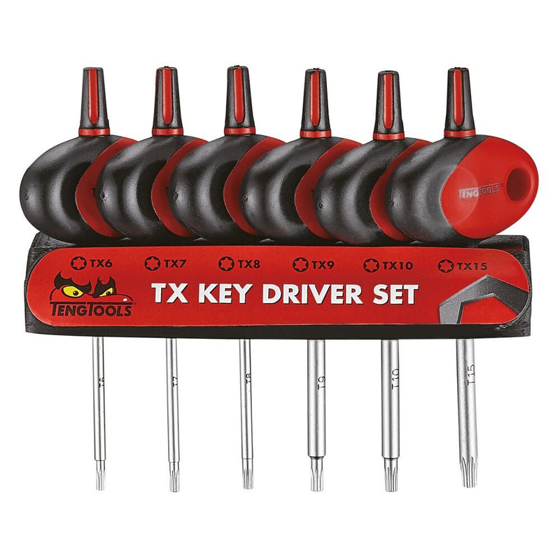 Teng Tools Mini TX T-Handle Screwdriver Set 6 Pieces