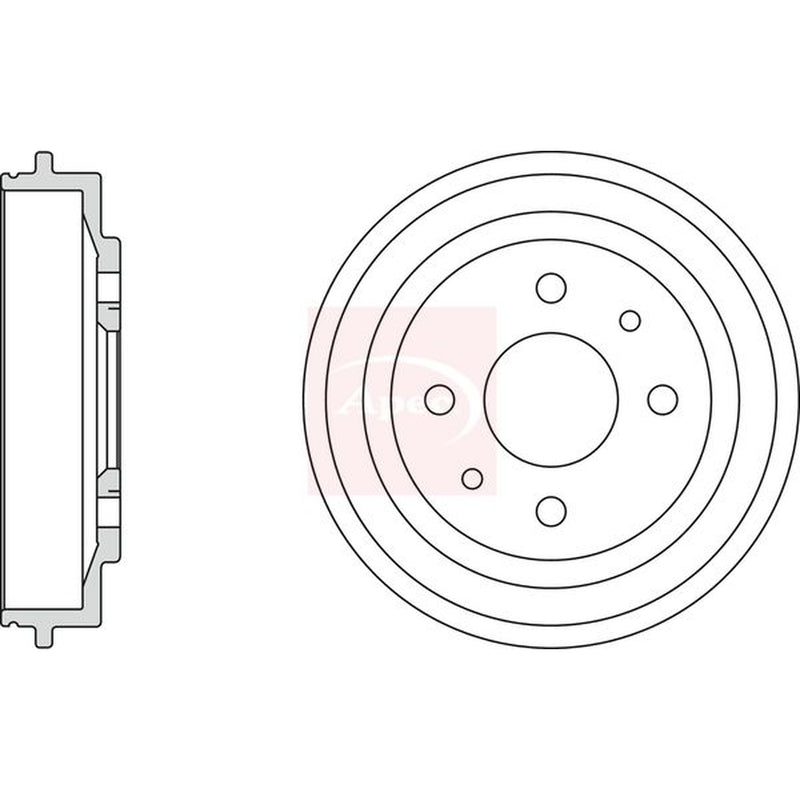 Apec Brake Drum Assembly Rear DRM9113