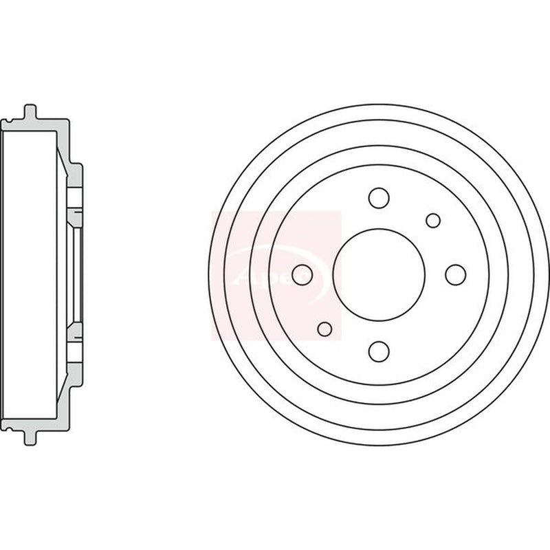 Apec Brake Drum Assembly Rear DRM9113