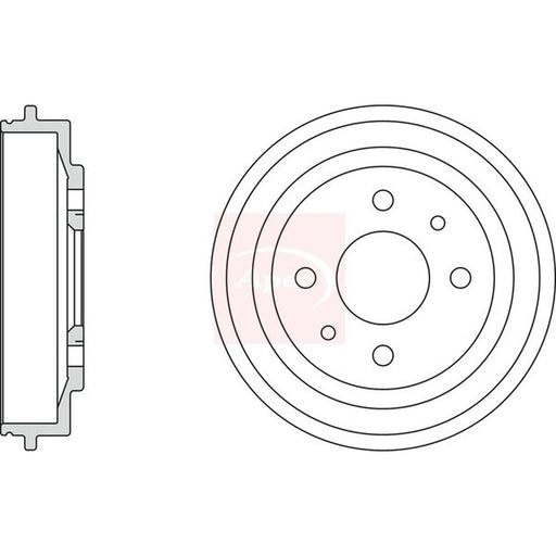 Apec Brake Drum Assembly Rear DRM9113