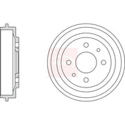 Apec Brake Drum Assembly Rear DRM9113