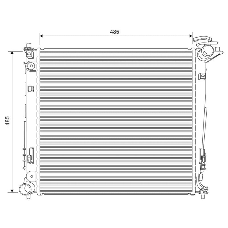 Valeo Engine Radiator 701629