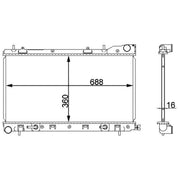 Mahle Engine Radiator CR 2165 000S