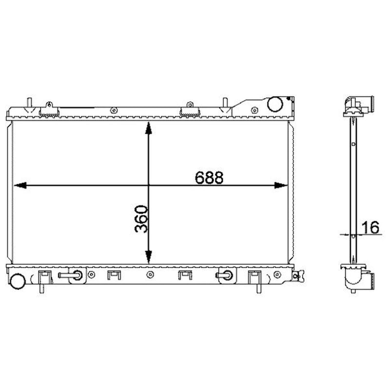 Mahle Engine Radiator CR 2165 000S