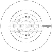 Borg & Beck 2 x Vented Front Brake Discs BBD5623