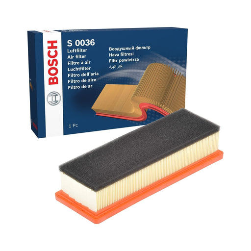 Genuine Bosch Car Air Filter S0036 Fits Fiat 500 - 1.2 - 07- F026400036 Bosch  - Town Parts