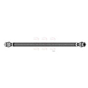 Apec Brake Hydraulic Hose Line Rear Right HOS4496