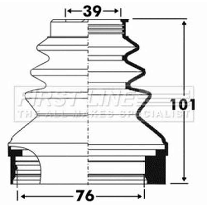 First Line Drive Shaft Bellow Kit Front Left FCB2890