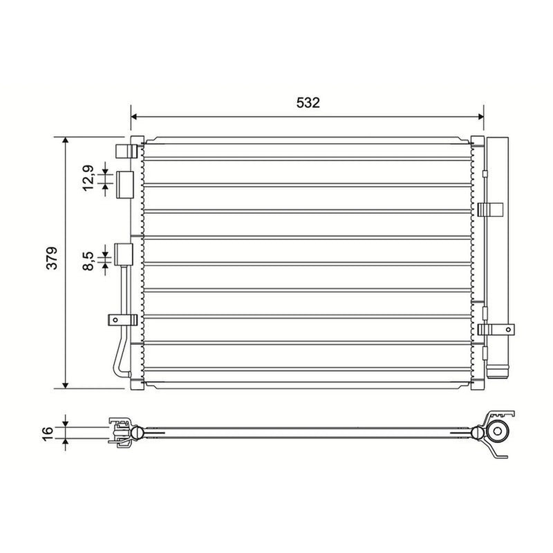 Valeo Air Conditioning Condenser 822840