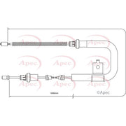 Apec Handbrake Cable Right Rear CAB1310