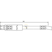 NAPA Brake Hydraulic Hose Line Front NBH1409