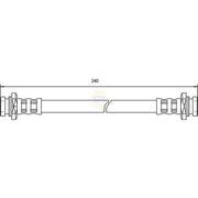 NAPA Brake Hydraulic Hose Line Rear NBH1427