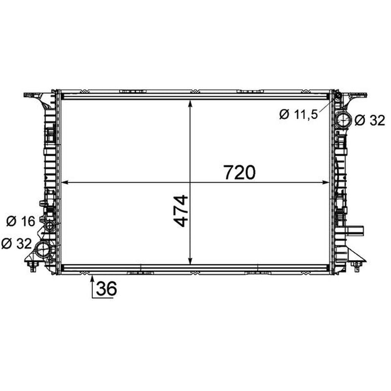 Mahle Engine Radiator CR 1201 000P