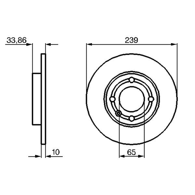 Bosch 2 x Solid Front Brake Discs 0 986 478 620