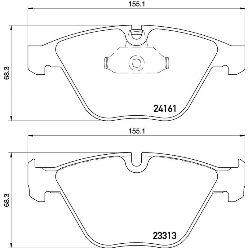 Brembo 4 x Front Brake Pad Set P06081