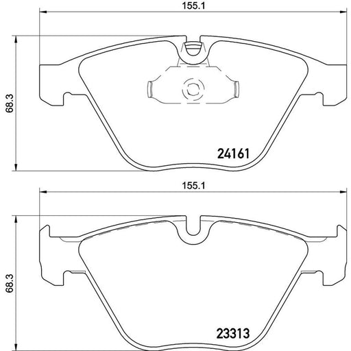 Brembo 4 x Front Brake Pad Set P06081