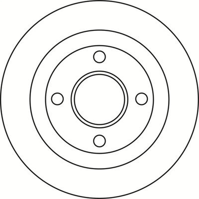 Abtex 2 x Solid Rear Brake Discs BD1966S