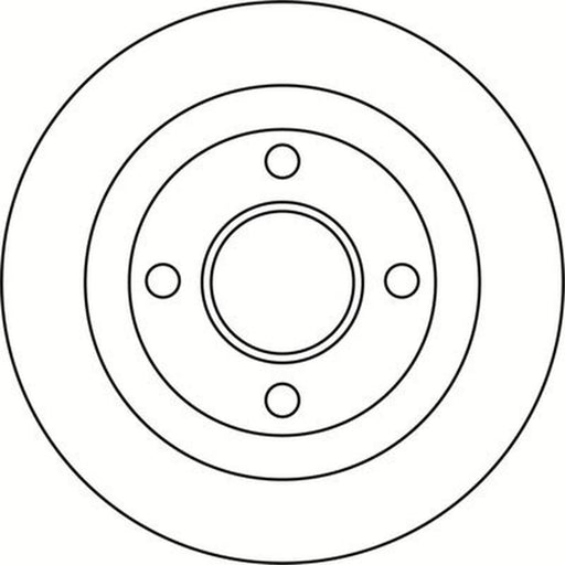 Abtex 2 x Solid Rear Brake Discs BD1966S