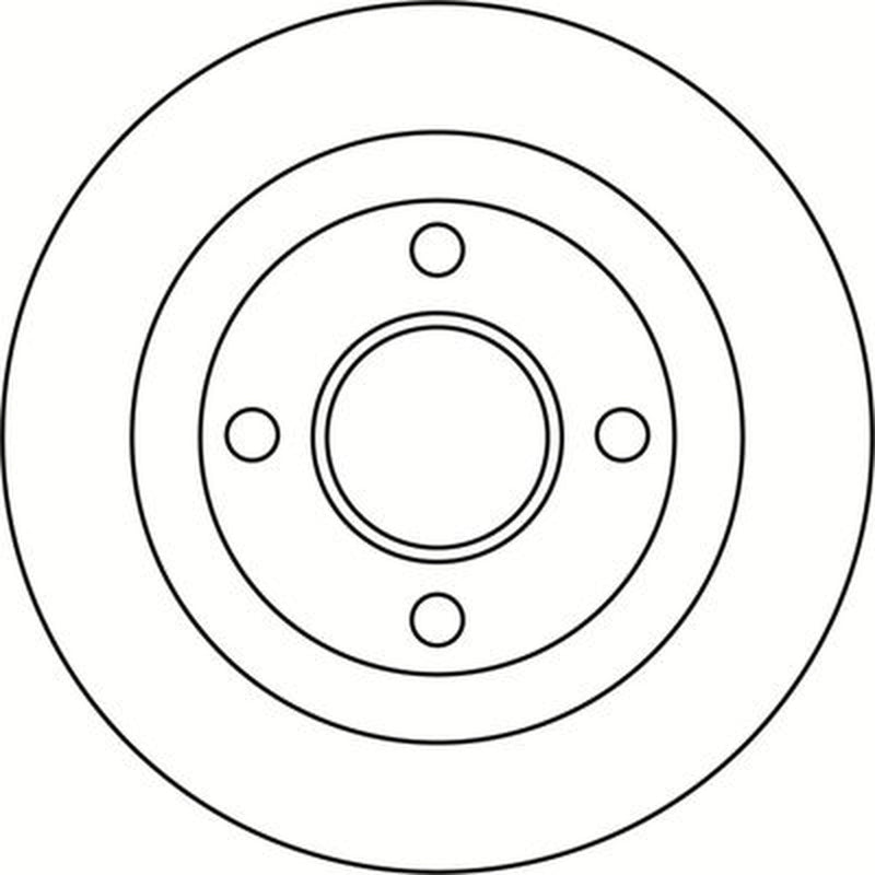 Abtex 2 x Solid Rear Brake Discs BD1966S