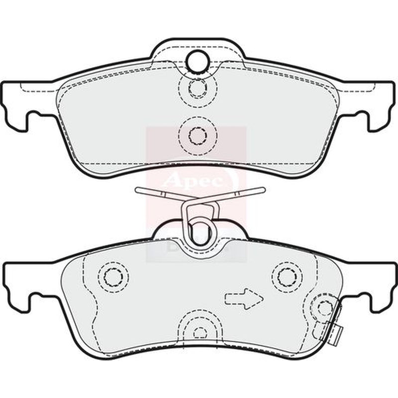 Apec Rear Brake Pad Set PD3372