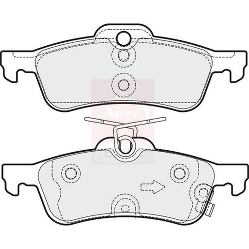 Apec Rear Brake Pad Set PD3372