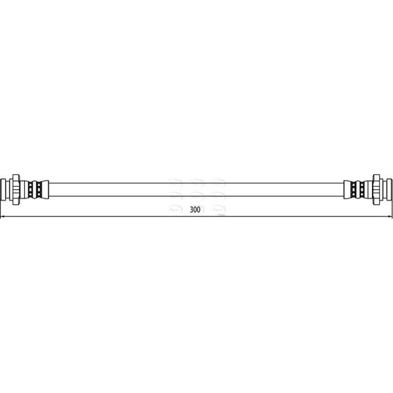 Apec Brake Hydraulic Hose Line Rear HOS4052