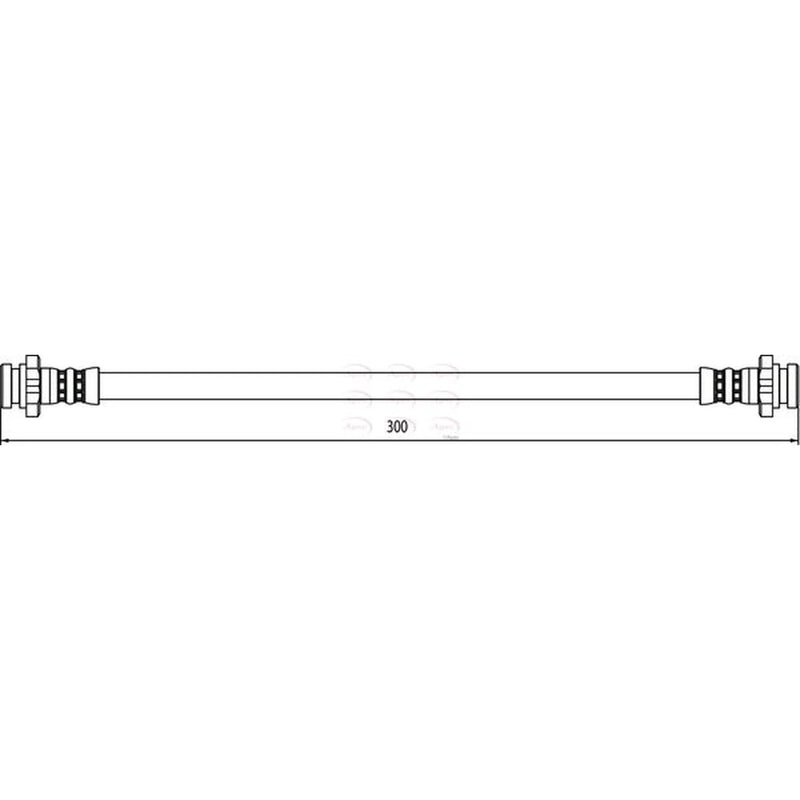 Apec Brake Hydraulic Hose Line Rear HOS4052