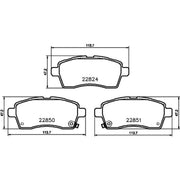 DON Front Brake Pad Set PCP2228
